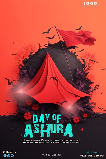 PSD muharram ashuras social media posts ashura is the tenth day of muharram