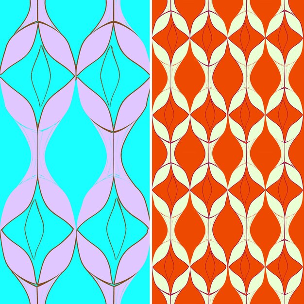 Mulberry with elongated shape and colorful design with radia tropical fruit pattern vector design