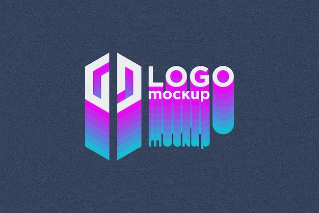 Modello multi-colore del logo 3d