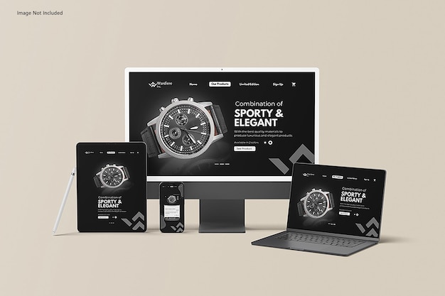 PSD multi device mockup