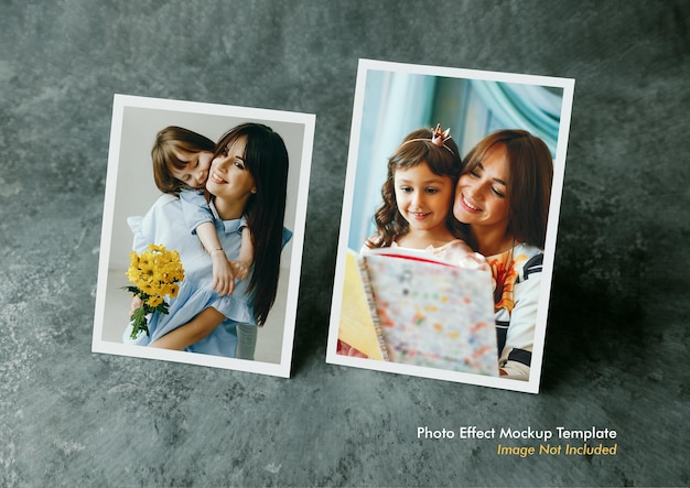 PSD multi shape photo effect template