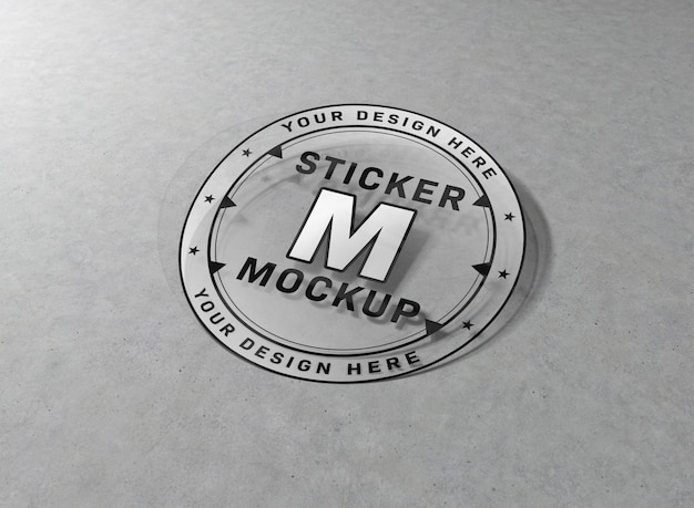 Multi-shape sticker mockup