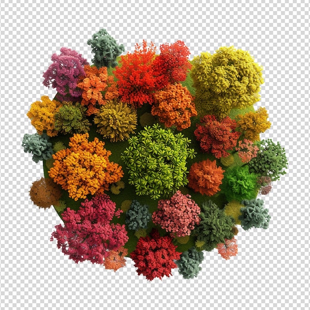 PSD multicolored flower arrangements