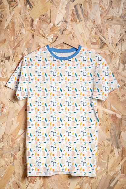Multicolored shirt concept mock-up