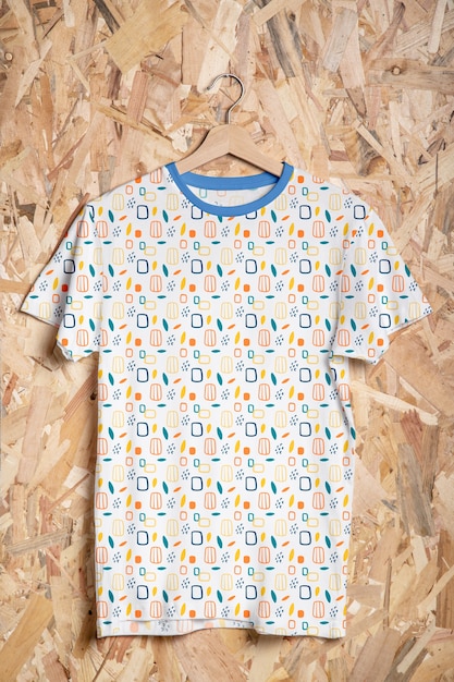 PSD multicolored shirt concept mock-up