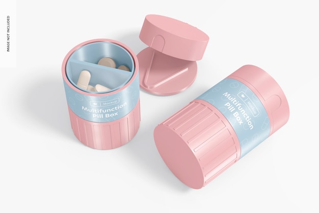 Multifunction Pill Boxes Mockup