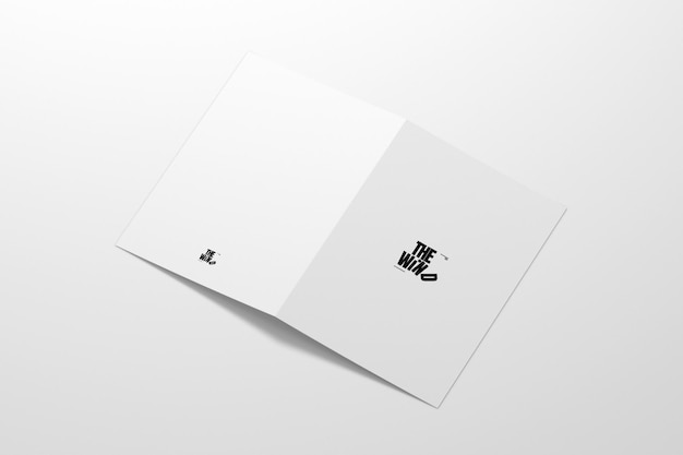 Multifunctionele flyer brochure papier mockup PSD