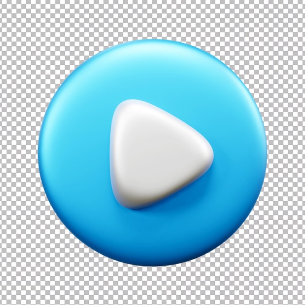 Multimedia stop ui pictogram 3d render geïsoleerd
