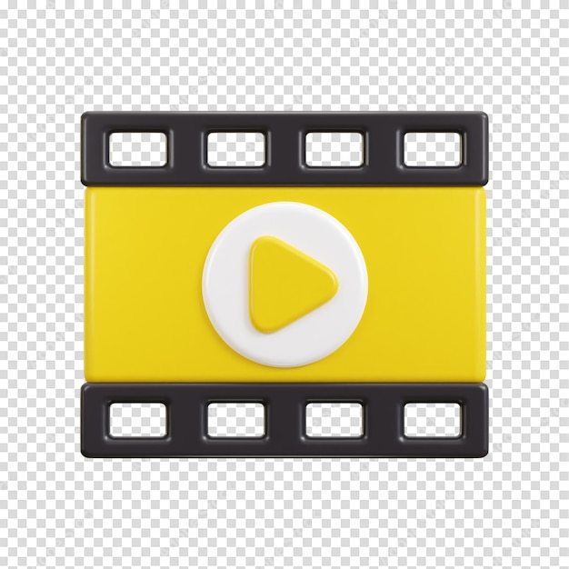 multimedialna odznaka z paskiem filmowym izometryczna kinematografia rozrywka wideo ikona przycisku odtwarzania