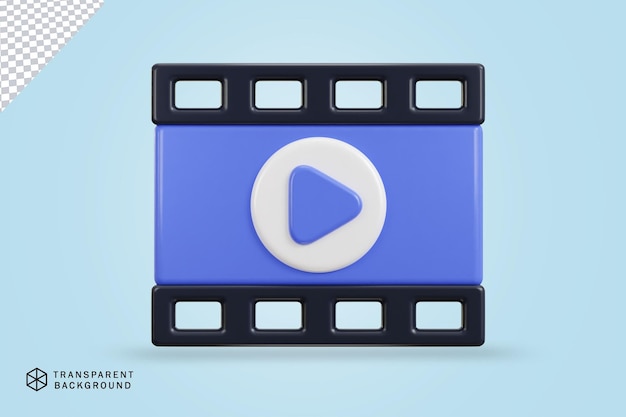 multimedialna odznaka z paskiem filmowym izometryczna kinematografia rozrywka wideo ikona przycisku odtwarzania