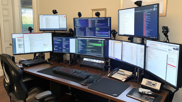 PSD multimonitor setup for programming and productivity