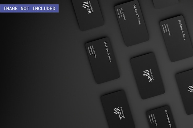 複数の名刺のモックアップ