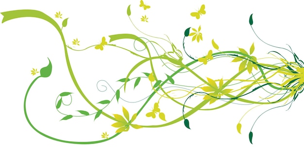 Multiple color Floral design PSD
