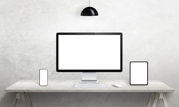 PSD multiple display devices mockup