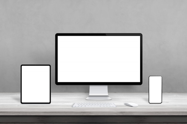 Multiple display devices mockup