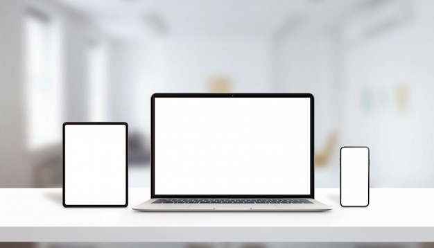 Multiple display devices mockup