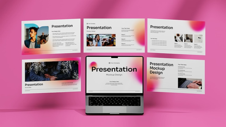 PSD multiple screen laptop mockup for stunning presentations