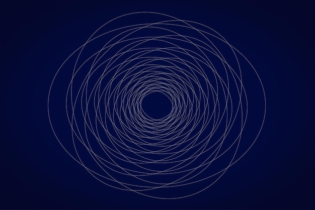 Multiple thin concentric ellipses converging to the