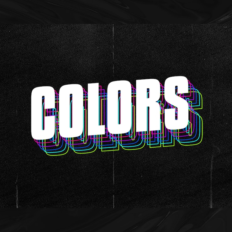 PSD multiply text effect template design