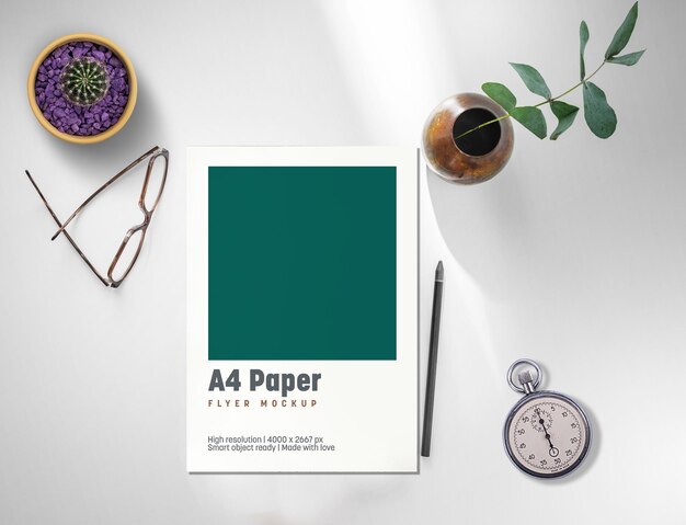 PSD multipurpose a4 papers mockup