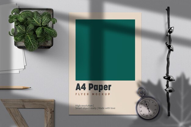 Multipurpose a4 papers mockup