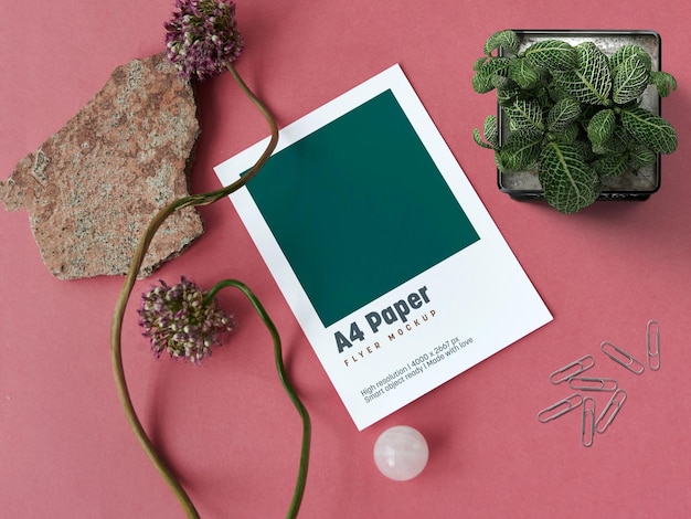 PSD multipurpose a4 papers mockup