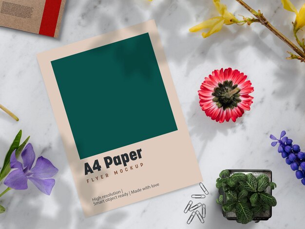 PSD multipurpose a4 papers mockup