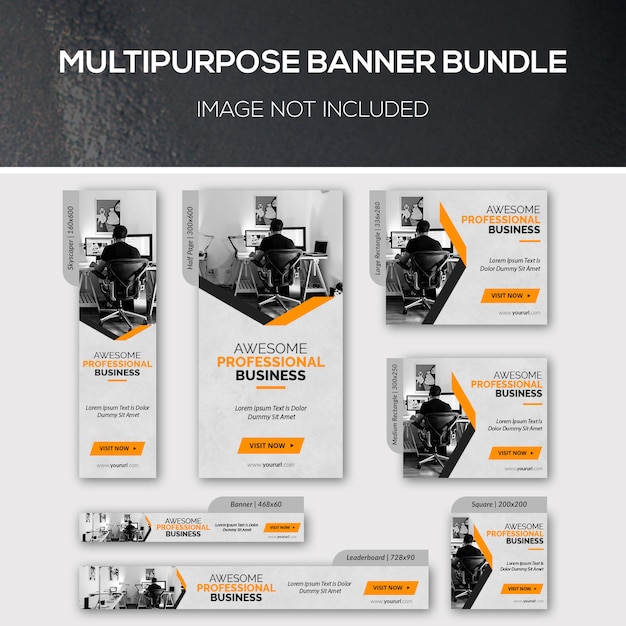 PSD multipurpose banner bundle