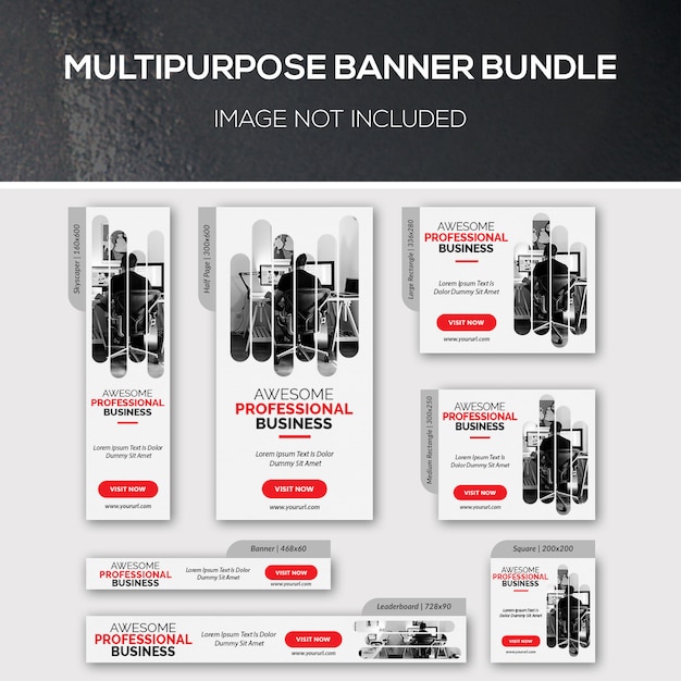 PSD multipurpose banner bundles