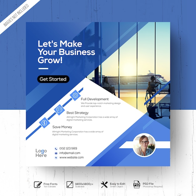 PSD multipurpose business web banner ad