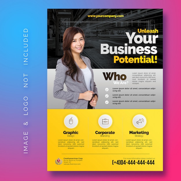Multipurpose corporate business flyer template