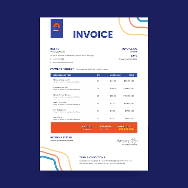 Multipurpose invoice