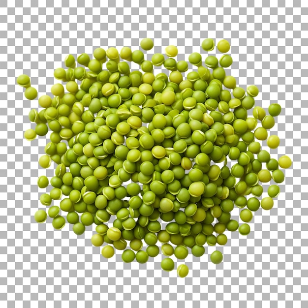 Mung beans on transparent background