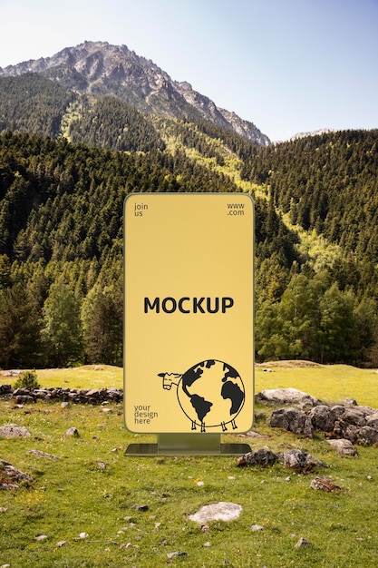 Mockup mupi in natura