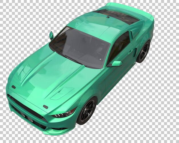 Muscle Car Na Przezroczystym Tle. Renderowanie 3d - Ilustracja