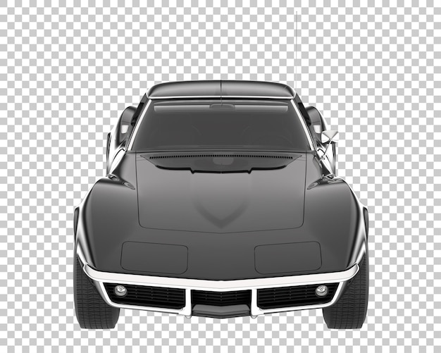 PSD muscle car na przezroczystym tle. renderowanie 3d - ilustracja