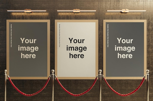 PSD museum frame mockup 11