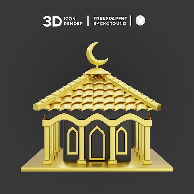 Musholla Ramadhan Kareem 3d Ilustracja Rendering