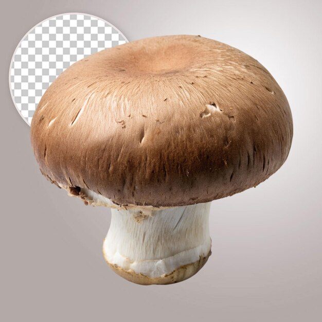 PSD mushroom isolated on transparent background