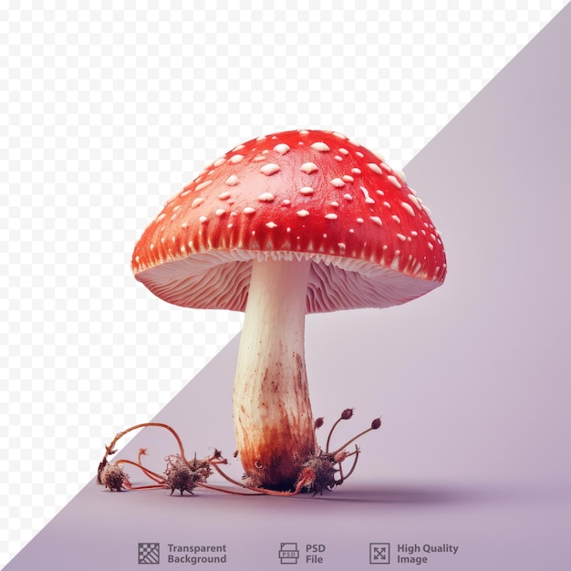 PSD a mushroom that is red and untamed