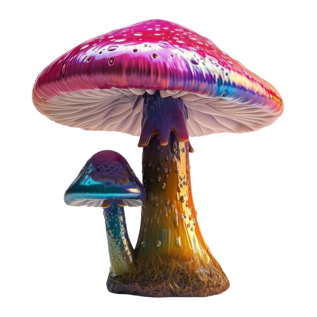 PSD mushroom on transparent background