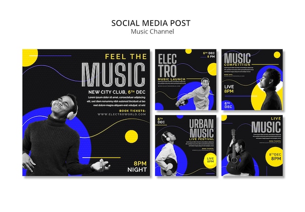 PSD music channel  instagram posts