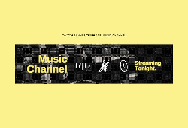 PSD music channel template design