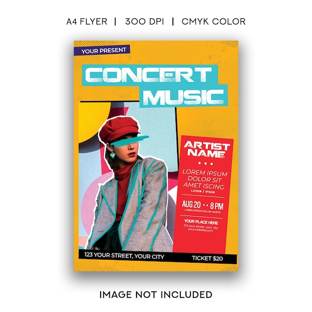 Music concert flyer