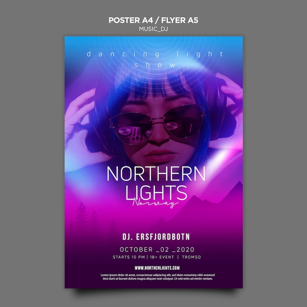 music dj flyer template