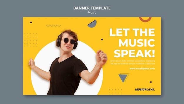 music for everyone banner template