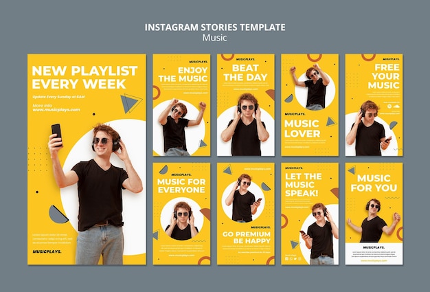 PSD music for everyone instagram stories