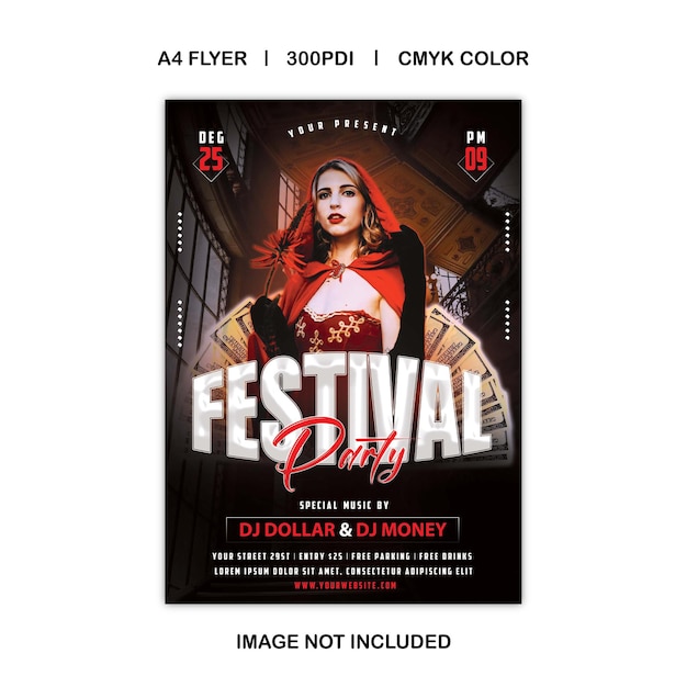 music festival flyer