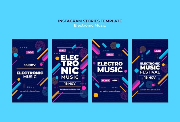 music festival  instagram stories template