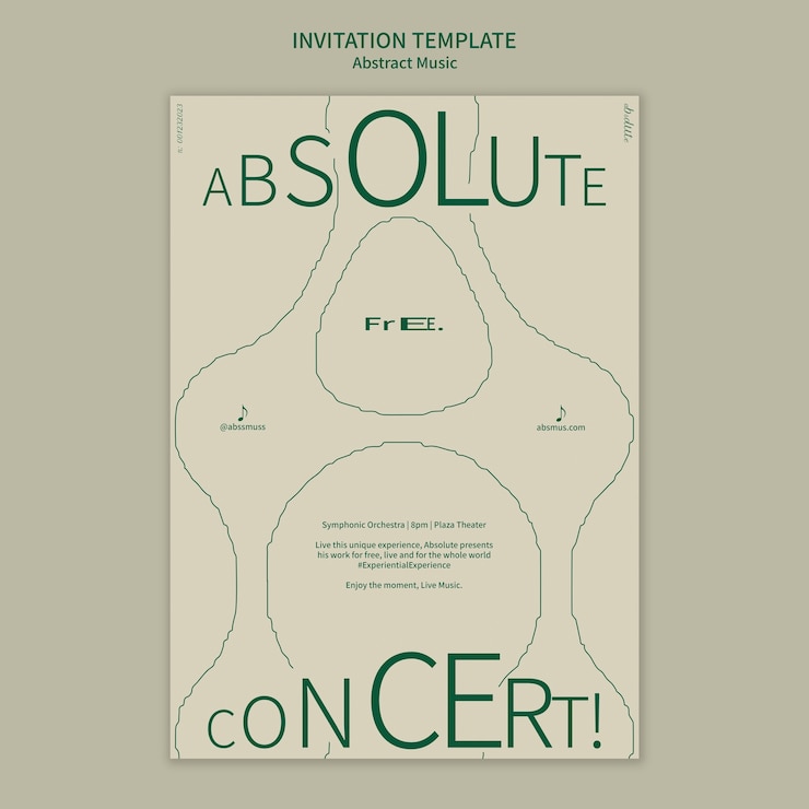PSD music festival invitation template